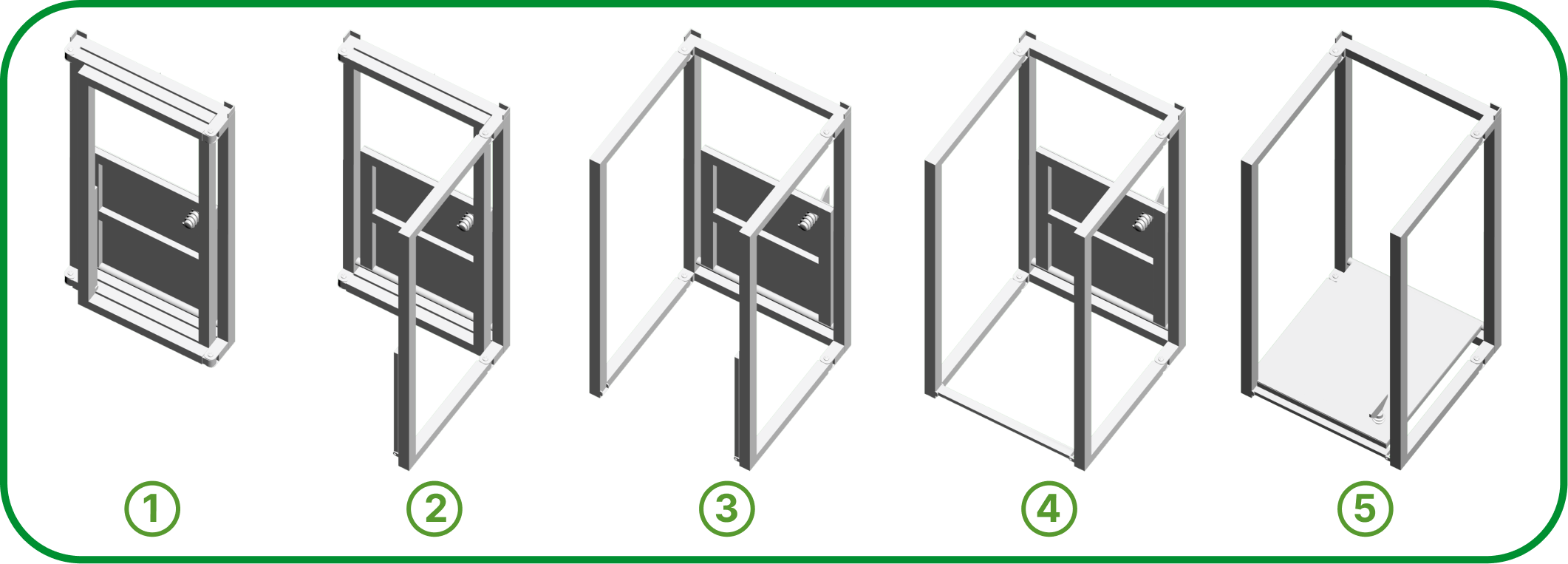 Các bước lắp ráp khung lò